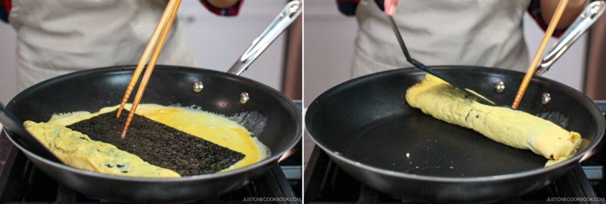 Dashimaki Tamago (Japanese Rolled Omelette / Tamagoyaki) • Just